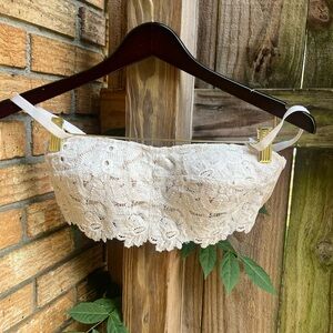 Aerie White Lace Bralette